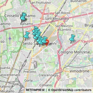 Mappa Via Montanari, 20099 Sesto San Giovanni MI, Italia (1.70385)