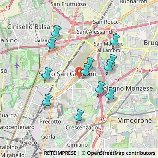 Mappa Via Montanari, 20099 Sesto San Giovanni MI, Italia (1.77333)