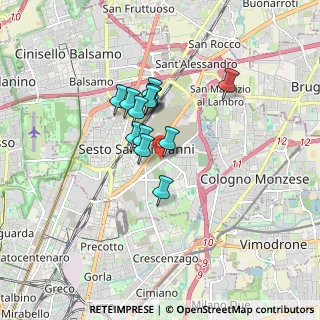 Mappa Via Montanari, 20099 Sesto San Giovanni MI, Italia (1.15846)