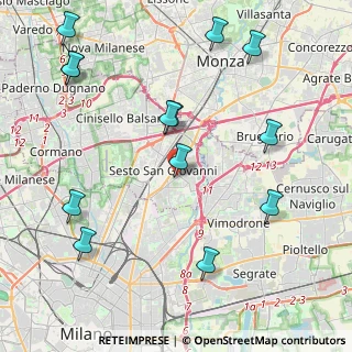 Mappa Via Montanari, 20099 Sesto San Giovanni MI, Italia (5.05846)