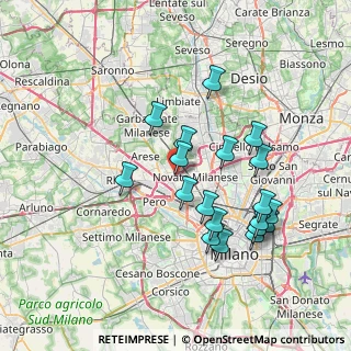 Mappa Via Risorgimento, 20016 Pero MI, Italia (7.07263)
