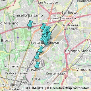 Mappa Via Eugenio Curiel, 20099 Sesto San Giovanni MI, Italia (0.89563)