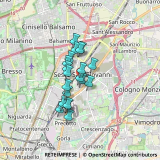 Mappa Via Eugenio Curiel, 20099 Sesto San Giovanni MI, Italia (1.2185)