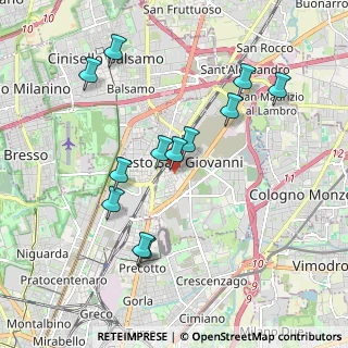 Mappa Via Eugenio Curiel, 20099 Sesto San Giovanni MI, Italia (1.87333)