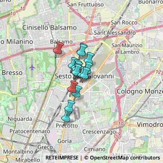 Mappa Via Eugenio Curiel, 20099 Sesto San Giovanni MI, Italia (0.87294)