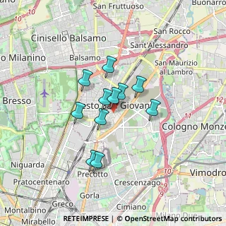 Mappa Via Eugenio Curiel, 20099 Sesto San Giovanni MI, Italia (1.21182)