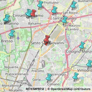 Mappa Via Eugenio Curiel, 20099 Sesto San Giovanni MI, Italia (3.10313)