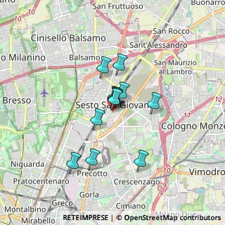 Mappa Via Eugenio Curiel, 20099 Sesto San Giovanni MI, Italia (1.14833)