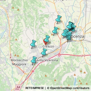 Mappa Via San Marco, 36051 Creazzo VI, Italia (3.95375)