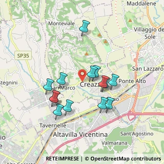 Mappa Via San Marco, 36051 Creazzo VI, Italia (1.63571)