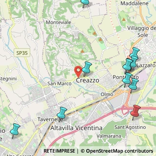 Mappa Via San Marco, 36051 Creazzo VI, Italia (2.94)