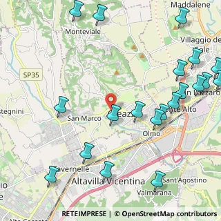 Mappa Via San Marco, 36016 Creazzo VI (2.894)