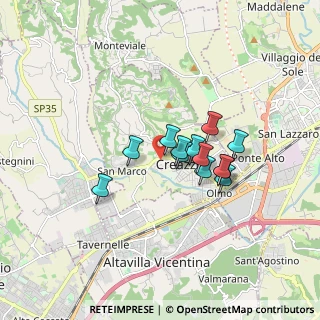 Mappa Via San Marco, 36051 Creazzo VI, Italia (1.21692)