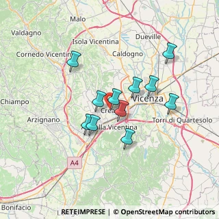Mappa Via San Marco, 36051 Creazzo VI, Italia (5.60273)