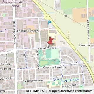 Mappa Via Carlo Goldoni, 20063 Cernusco sul Naviglio, Milano (Lombardia)