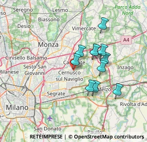 Mappa Via Carlo Goldoni, 20063 Cernusco sul Naviglio MI, Italia (5.69091)