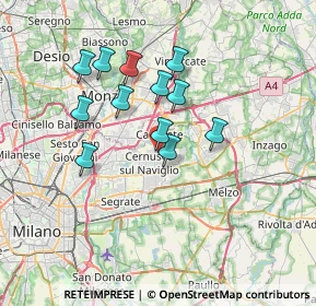 Mappa Via Carlo Goldoni, 20063 Cernusco sul Naviglio MI, Italia (5.92167)