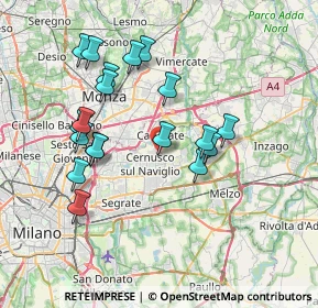 Mappa Via Carlo Goldoni, 20063 Cernusco sul Naviglio MI, Italia (7.16684)