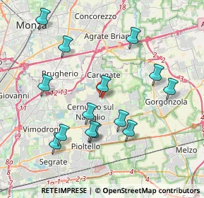 Mappa Via Carlo Goldoni, 20063 Cernusco sul Naviglio MI, Italia (3.98714)