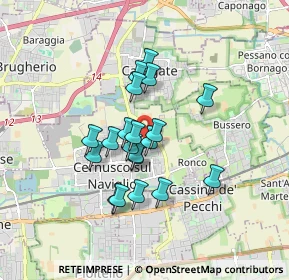 Mappa Via Carlo Goldoni, 20063 Cernusco sul Naviglio MI, Italia (1.3155)