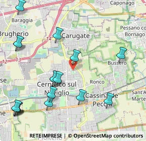 Mappa Via Carlo Goldoni, 20063 Cernusco sul Naviglio MI, Italia (2.59647)