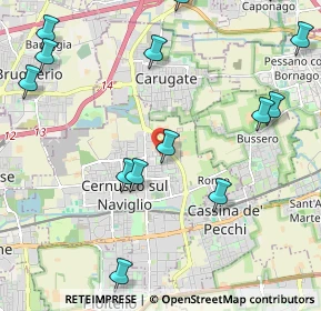 Mappa Via Carlo Goldoni, 20063 Cernusco sul Naviglio MI, Italia (2.85267)