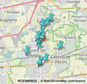 Mappa Via Carlo Goldoni, 20063 Cernusco sul Naviglio MI, Italia (1.33077)