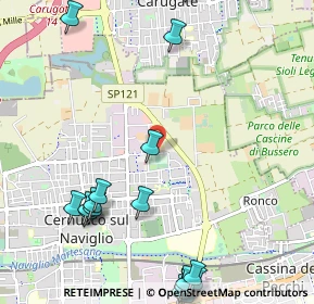 Mappa Via Carlo Goldoni, 20063 Cernusco sul Naviglio MI, Italia (1.5235)