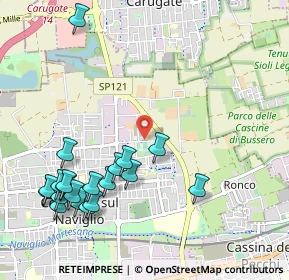 Mappa Via Carlo Goldoni, 20063 Cernusco sul Naviglio MI, Italia (1.2295)