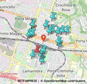 Mappa Via Gerolamo Romanino, 25122 Brescia BS, Italia (0.724)