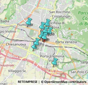 Mappa Via Gerolamo Romanino, 25122 Brescia BS, Italia (0.95545)