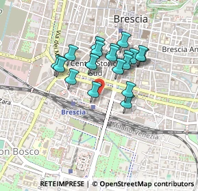 Mappa Via Gerolamo Romanino, 25122 Brescia BS, Italia (0.335)