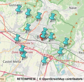 Mappa Via Gerolamo Romanino, 25122 Brescia BS, Italia (3.735)