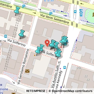 Mappa Via Aurelio Saffi, 25122 Brescia BS, Italia (0.01875)