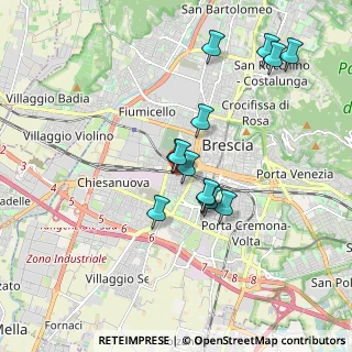Mappa Via Zara, 25125 Brescia BS, Italia (1.62308)