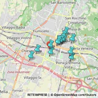 Mappa Via Zara, 25125 Brescia BS, Italia (1.28)