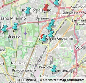 Mappa Via Cardinal Ferrari, 20099 Sesto San Giovanni MI, Italia (2.26182)