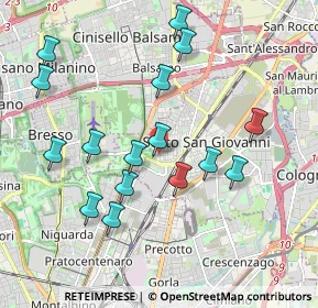 Mappa Via Cardinal Ferrari, 20099 Sesto San Giovanni MI, Italia (1.98375)