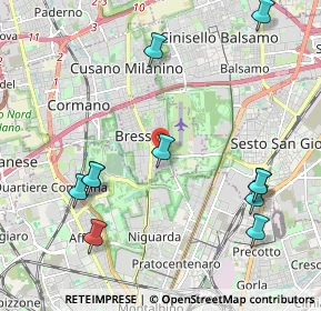 Mappa Piazza Italia, 20091 Bresso MI, Italia (2.40636)