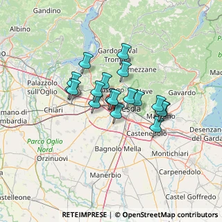 Mappa Via B. Cellini, 25030 Roncadelle BS, Italia (9.57444)