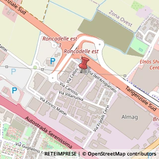 Mappa Via B. Cellini, 22, 25030 Roncadelle, Brescia (Lombardia)