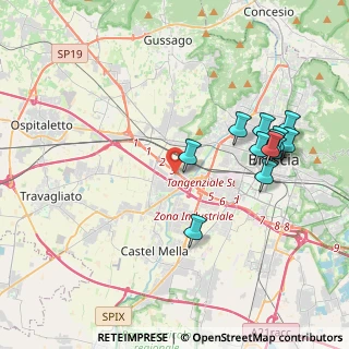 Mappa Via B. Cellini, 25030 Roncadelle BS, Italia (4.10583)