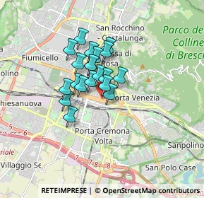 Mappa Brescia, 25121 Brescia BS, Italia (1.1055)