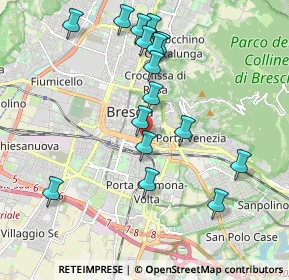 Mappa Brescia, 25121 Brescia BS, Italia (1.99375)
