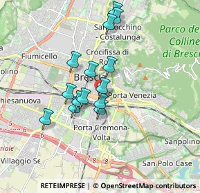 Mappa Brescia, 25121 Brescia BS, Italia (1.43143)
