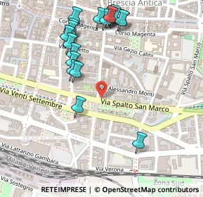 Mappa Brescia, 25121 Brescia BS, Italia (0.285)