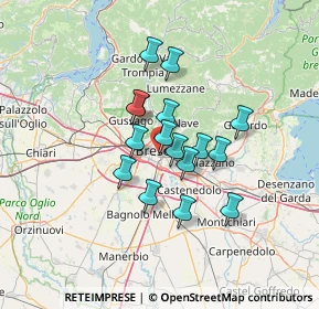 Mappa Brescia, 25121 Brescia BS, Italia (9.73938)