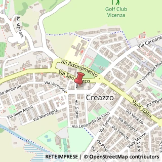 Mappa Via Giotto, 22, 36051 Creazzo, Vicenza (Veneto)