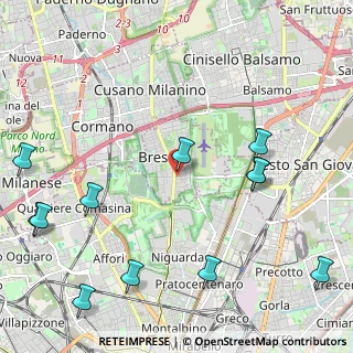 Mappa Via Giuseppe Verdi, 20091 Bresso MI, Italia (2.83917)