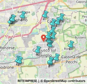 Mappa Via Piave, 20063 Cernusco sul Naviglio MI, Italia (1.9995)